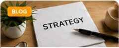 A business strategy plan on a desk